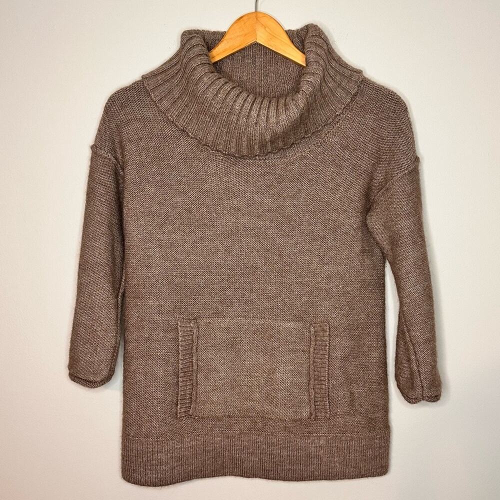 J. CREW Amade Wool Mohair Blend Pocket Cowl Neck Sweater‎ Size S